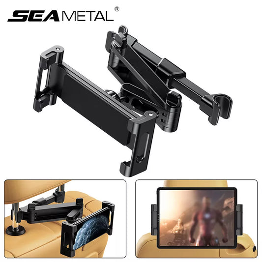 Telescopic Car Rear Pillow Phone Holder Tablet Stand: Universal Mount for 5-13 Inch Devices